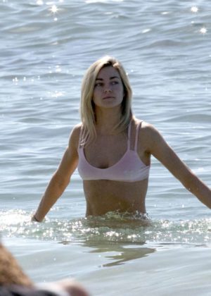 Lindsay Arnold in Bikini on the beach in Hawaii